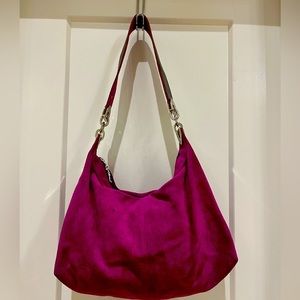 Vintage Owen Barry UK Suede Handbag